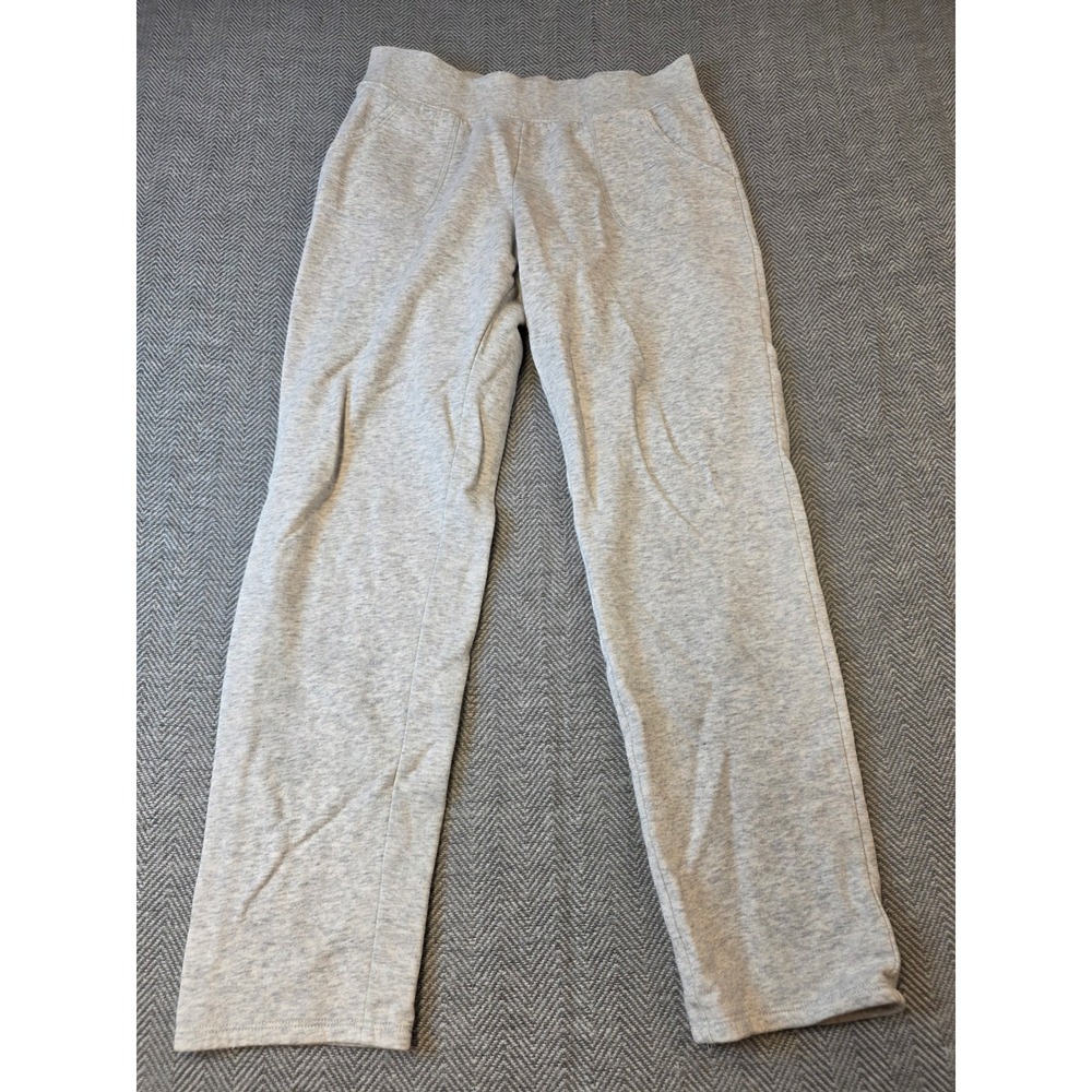 Athletic Works Sweatpants Women's XL 14-16 Plus Gray Fleece Lined Straight Leg